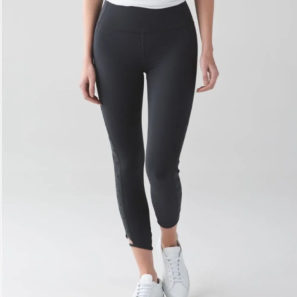 LULULEMON | Dark Gray Serene Tights High Waisted Leggings Women’s Size 10